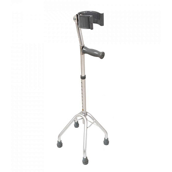 Костыль локтевой 4-х опорный алюминиевые, арт. 10072