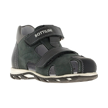 Сандалии закрытые Bottilini, арт. SO-135(12), темно-серый (NEW)