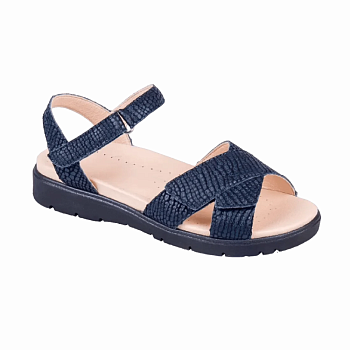 Сандалии женские Dr.Thomas, арт. DTD-100-8, синяя рептилия (SALE)