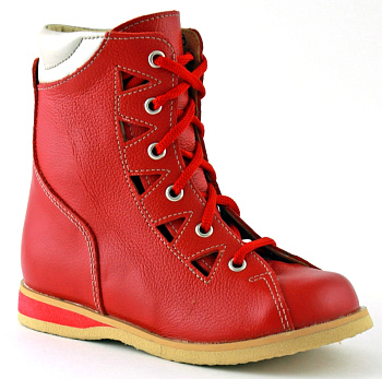 Сандалии закрытые туторные Ортомода, арт. 2197 КП/ш, красный (SALE)