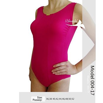 Купальник под экзопротез NIKA, арт.004-17, малиновый, слитный
