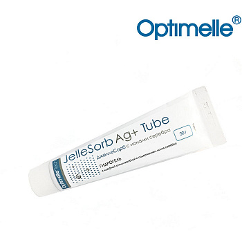 Гидрогель Optimelle JelleSorb Ag+ Tube антимикробный аморфный с ионами серебра