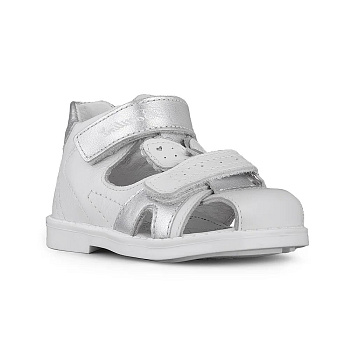 Сандалии закрытые Bottilini, арт. SO-096(15), серебристый (NEW)